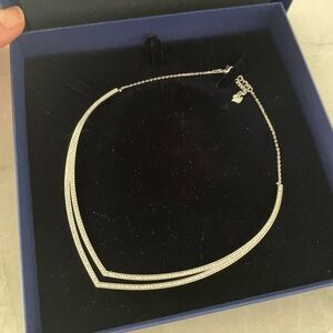 Swarovski Silver Necklace Radiant Charm